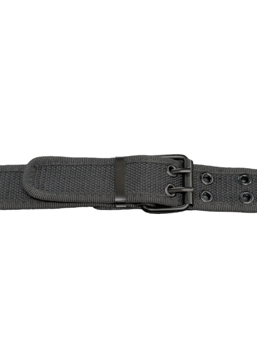 Black Fabric Grommet Belt