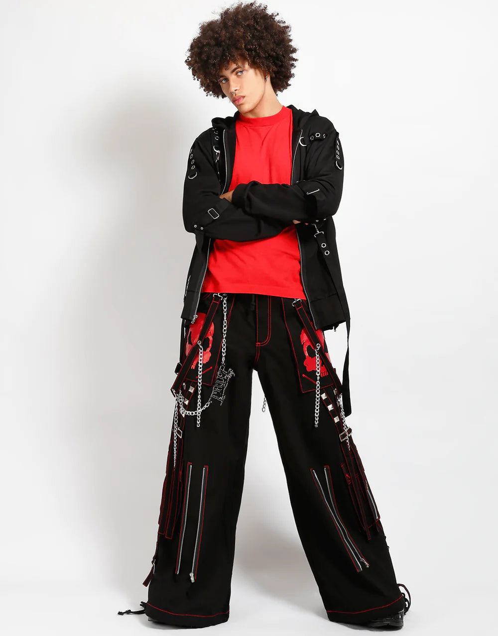 Doom Skull Pant Blk/Red Stitch – ShirtsNThingsAZ