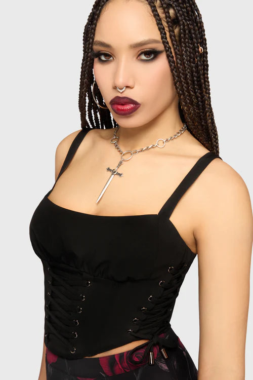 Fawnelle Lace Up Corset Top – ShirtsNThingsAZ