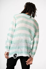 Peppermint Knit Sweater-mint/wt