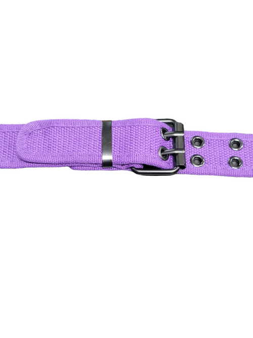 Purple Fabric Grommet Belt