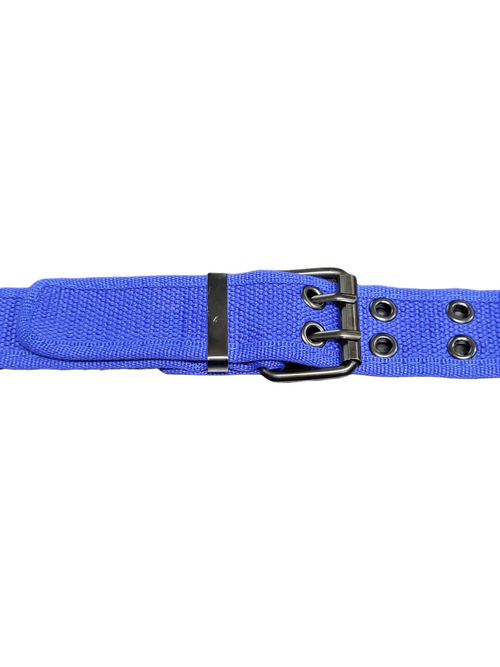 Royal Blue Fabric Grommet Belt