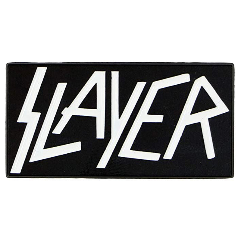 Slayer Rectangle Logo B/W Enamel Pin