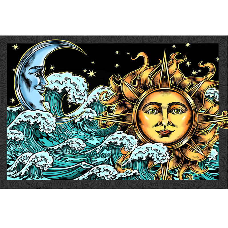 3-D Moon Rising Tapestry