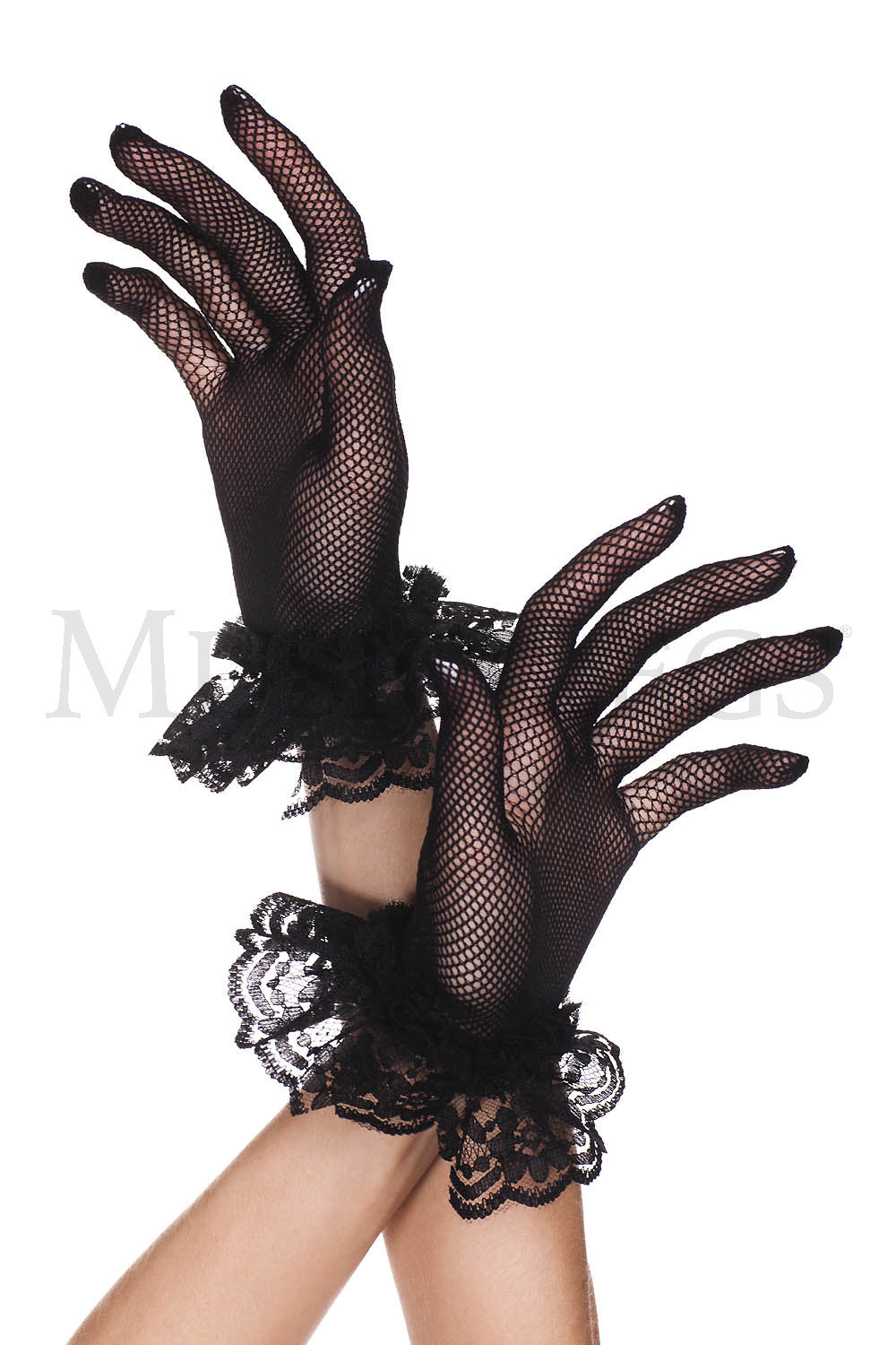 Lace Ruffle Fishnet Gloves – ShirtsNThingsAZ