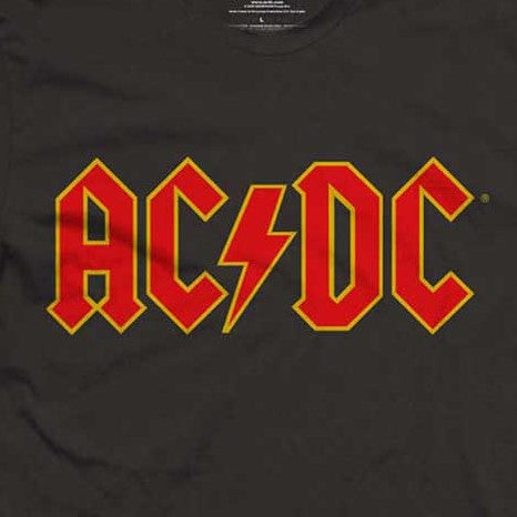 AC/DC Red/Yellow Logo T-Shirt – ShirtsNThingsAZ