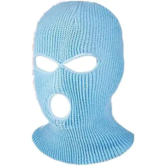 Knit Mask-Aqua
