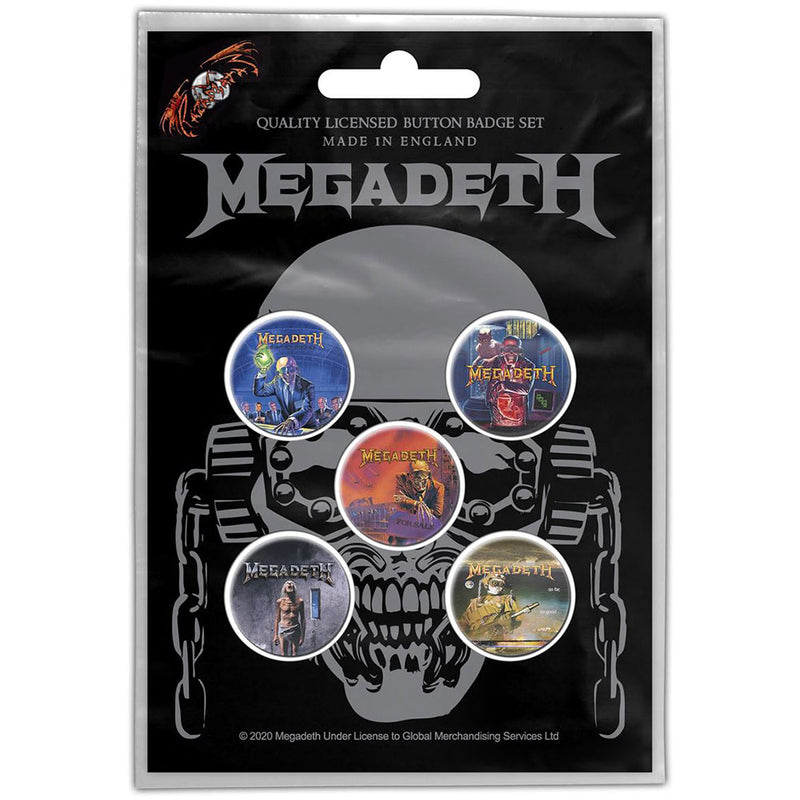 Button Set-Megadeth Vic Rattle