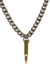 Brass Bullet Chain Necklace
