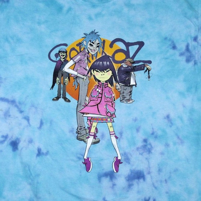 Gorillaz Orange Circle Tie Dye T-Shirt – ShirtsNThingsAZ