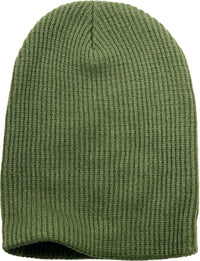 Olive Slouch Solid Beanie