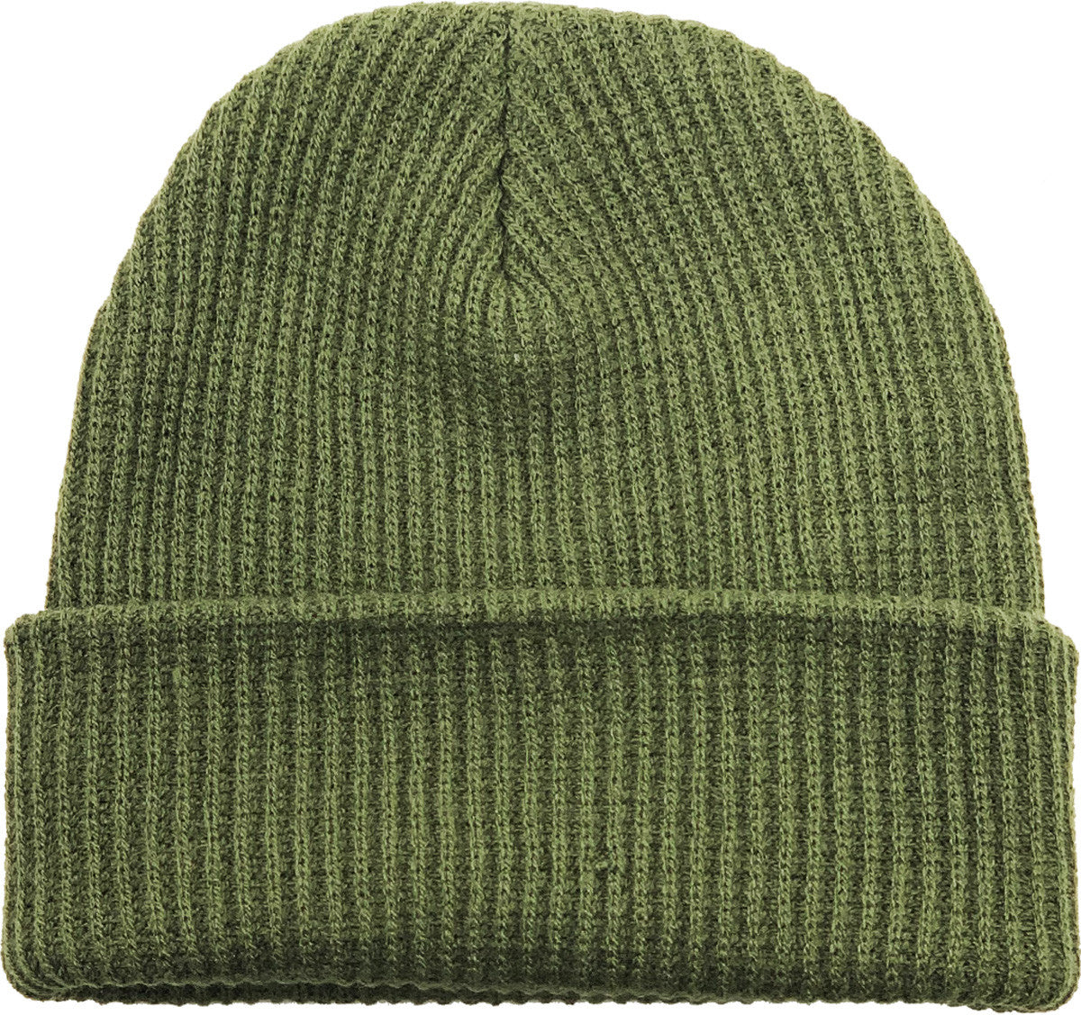 Olive Slouch Solid Beanie