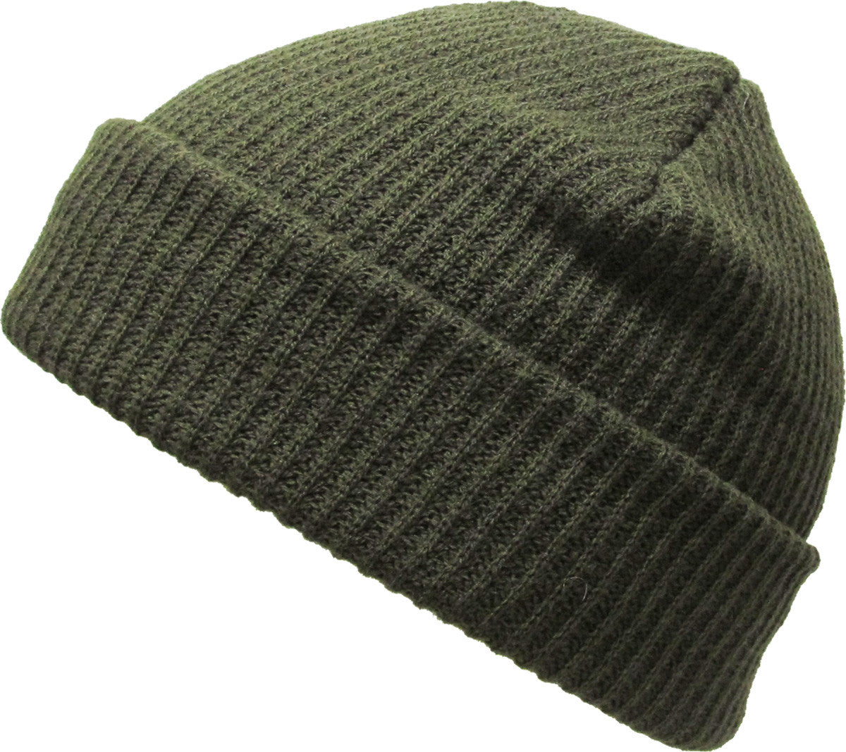 Olive Slouch Solid Beanie