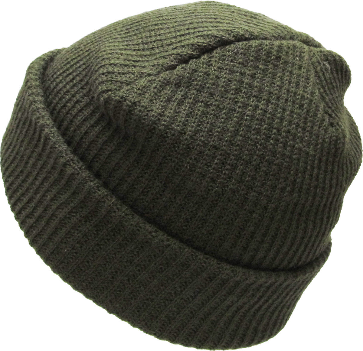 Olive Slouch Solid Beanie