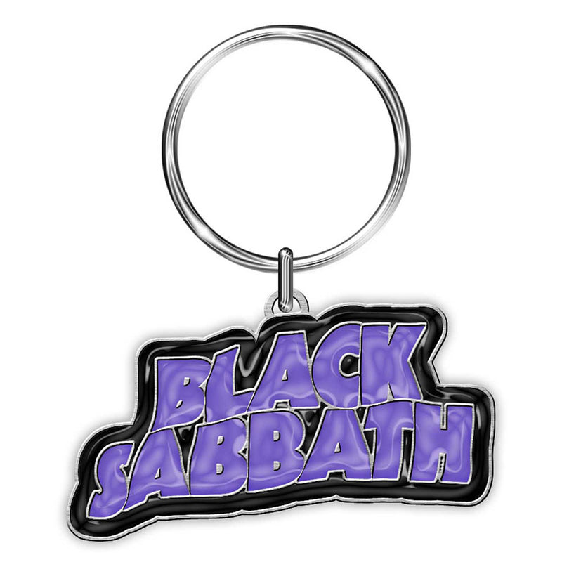 Black Sabbath Purple Logo Keychain