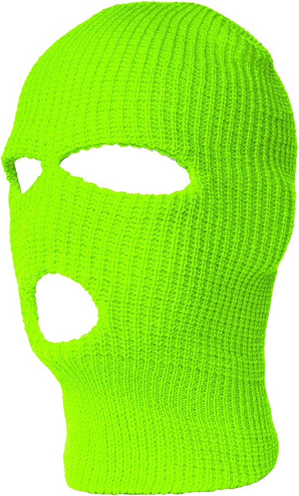 Knit Mask-Bright Green