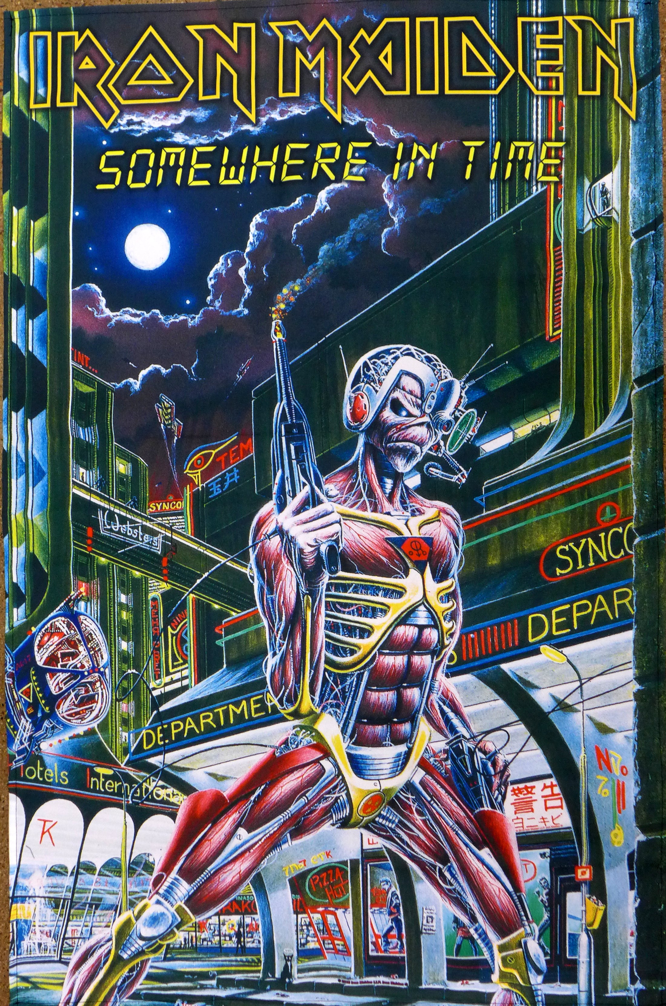 Iron Maiden Somewhere In Time Poster 