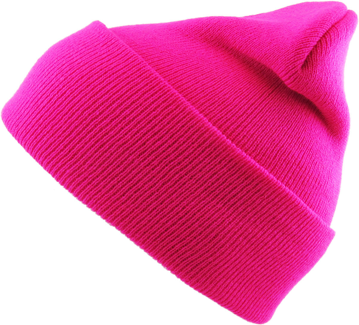 Neon Hot Pink Long Beanie