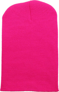 Neon Hot Pink Long Beanie