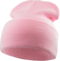 Neon Light Pink Long Beanie