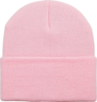 Neon Light Pink Long Beanie