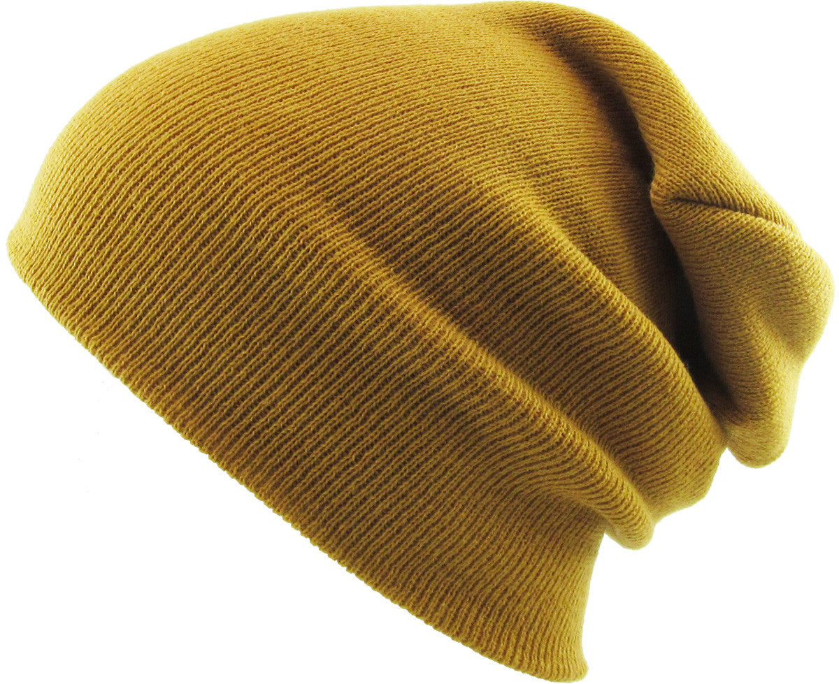 Mustard Long Beanie