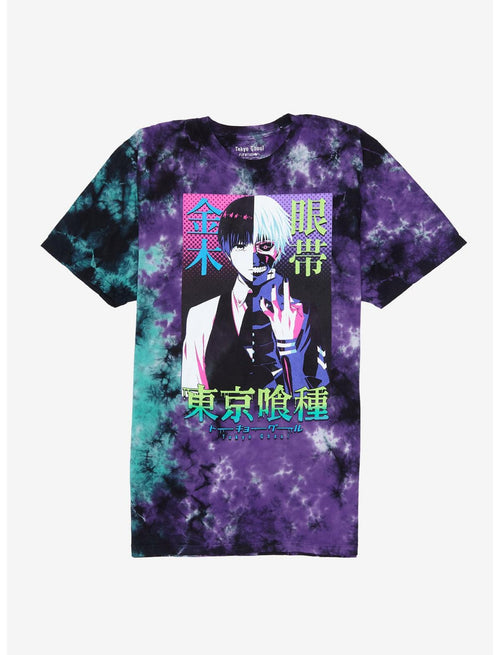 Tokyo Ghoul Green/Purple Tie Dye Shirt