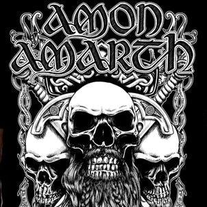 Amon Amarth T Shirt Grigio Skull Nuovo Ufficiale Uomo Nero Long Amon Amarth T Shirt Grigio Skull Nuovo Ufficiale Uomo Nero Long