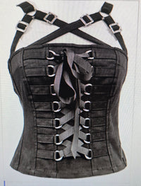 Laced up Corset Black