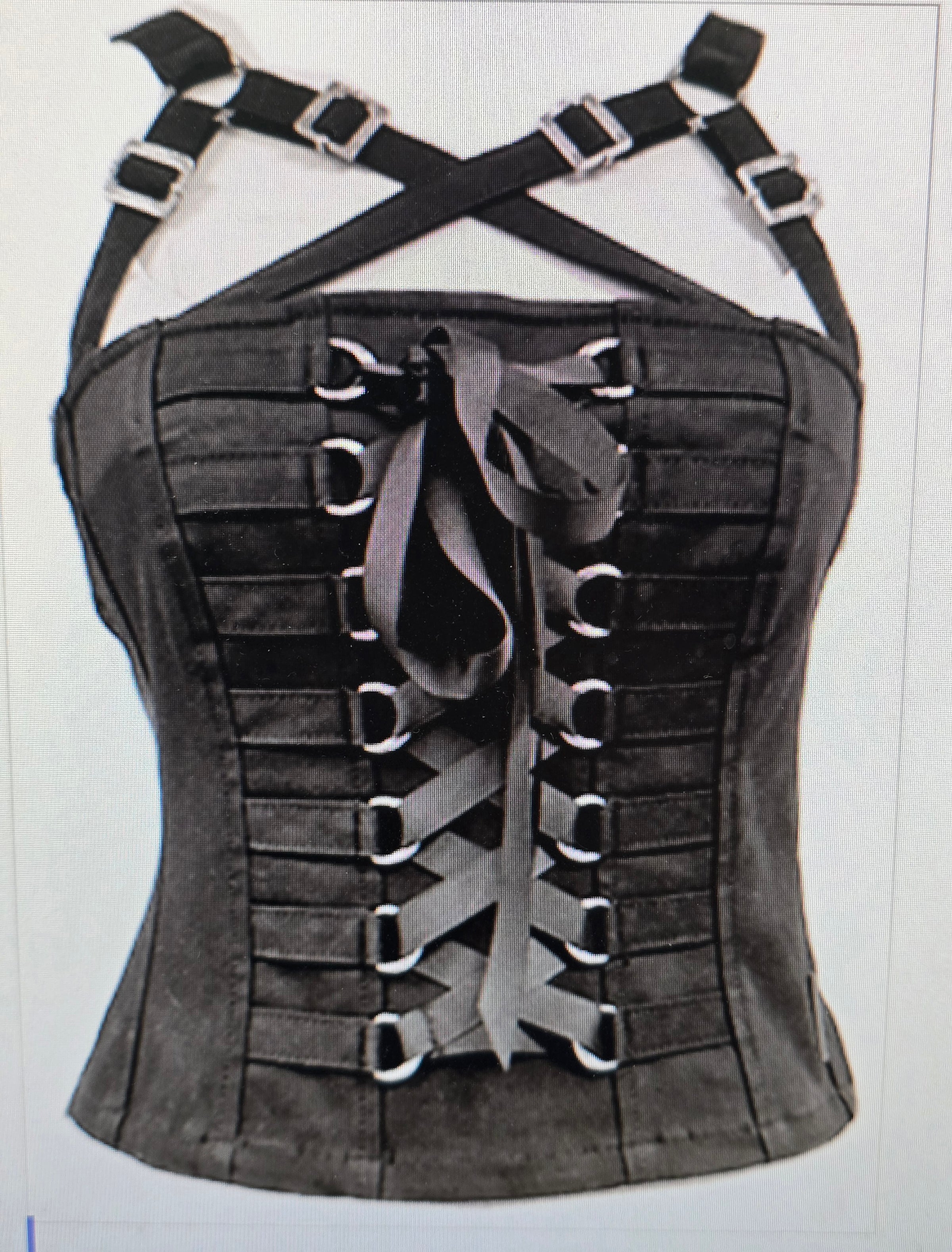 Laced up Corset Black