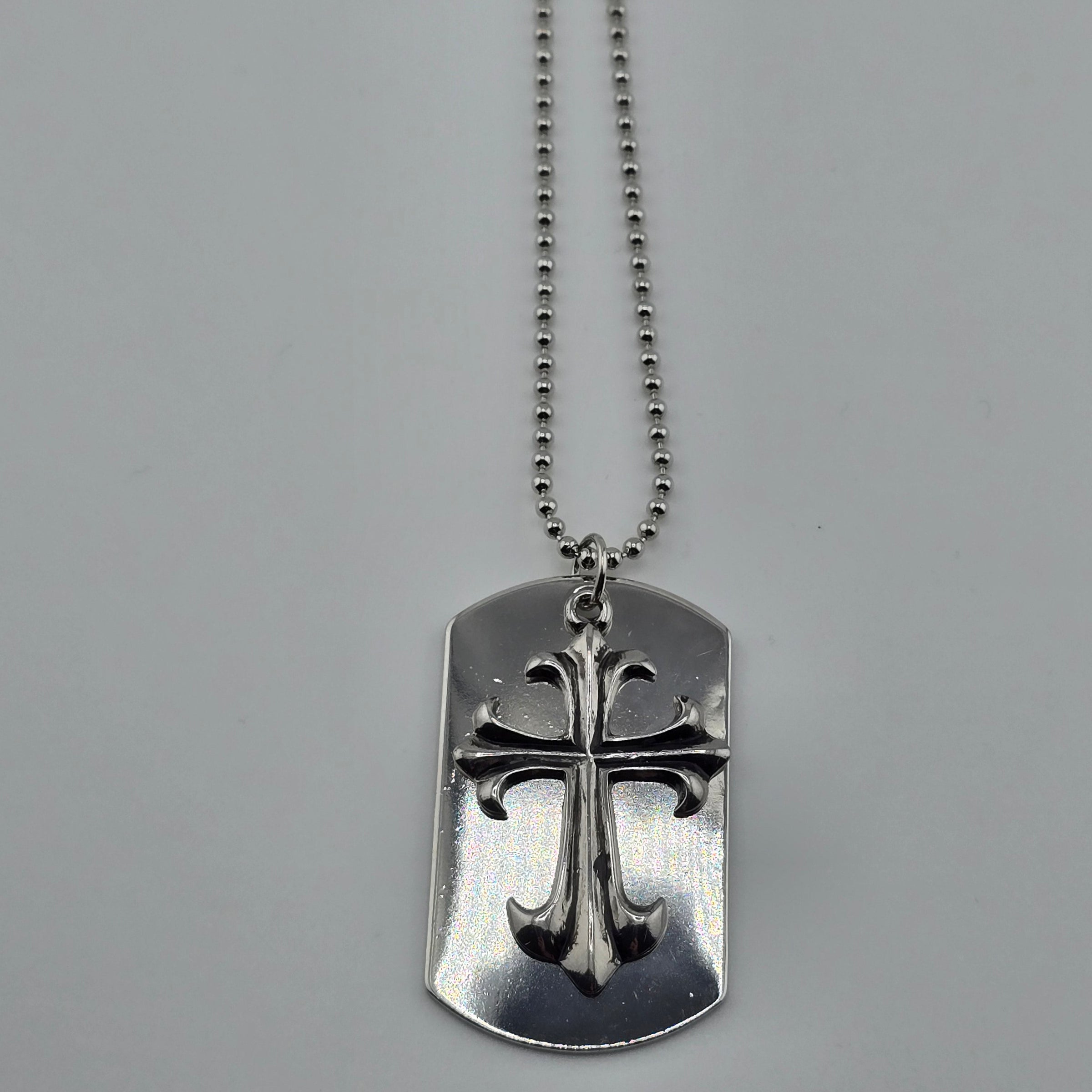 NK-Dog Tag w/Tribal Cross