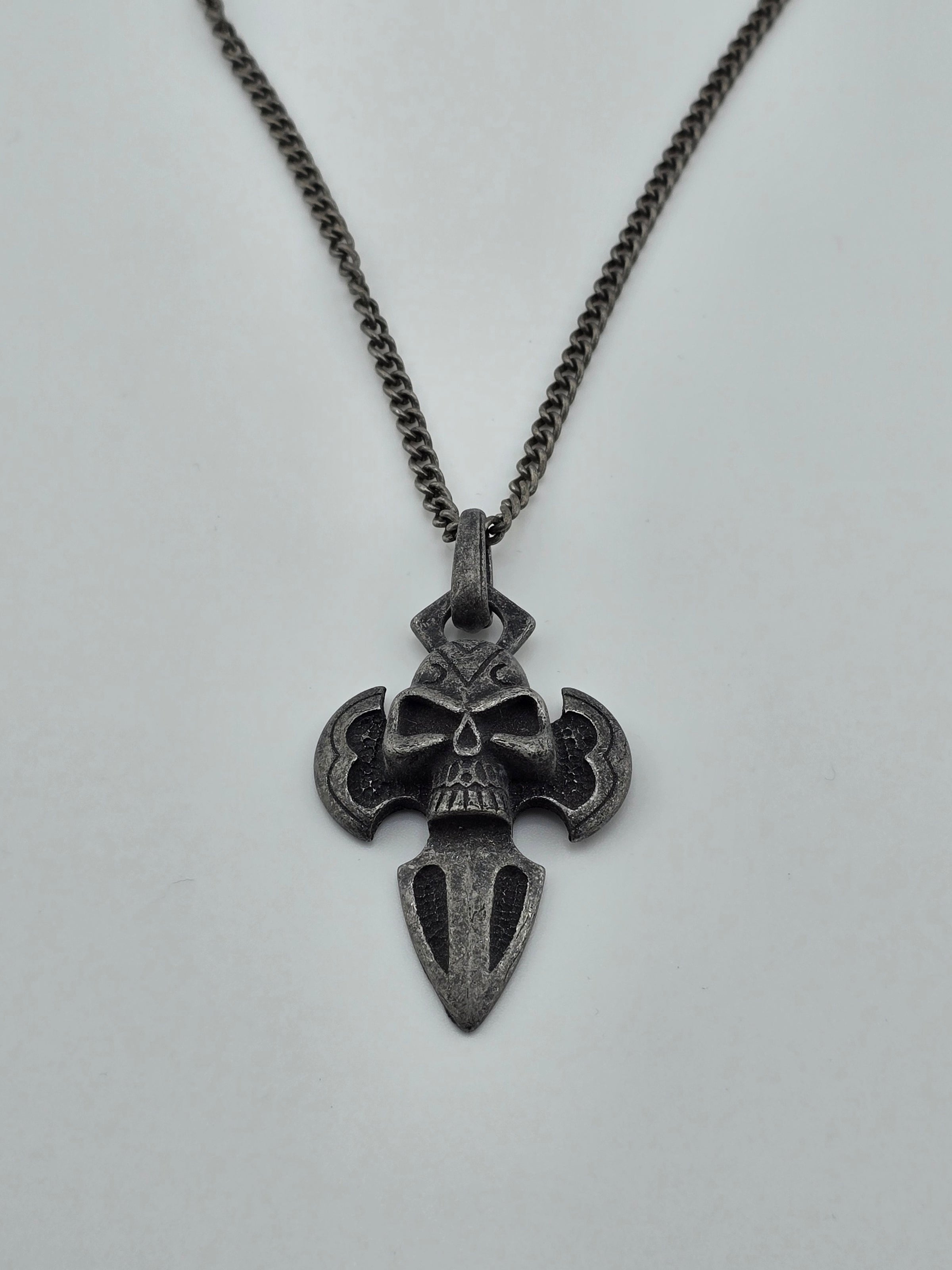 NK-20" Chain w/Skull on Blade