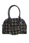 Duncan Shoulder Bag Green Plaid