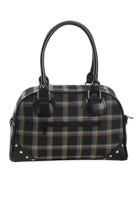 Duncan Shoulder Bag Green Plaid