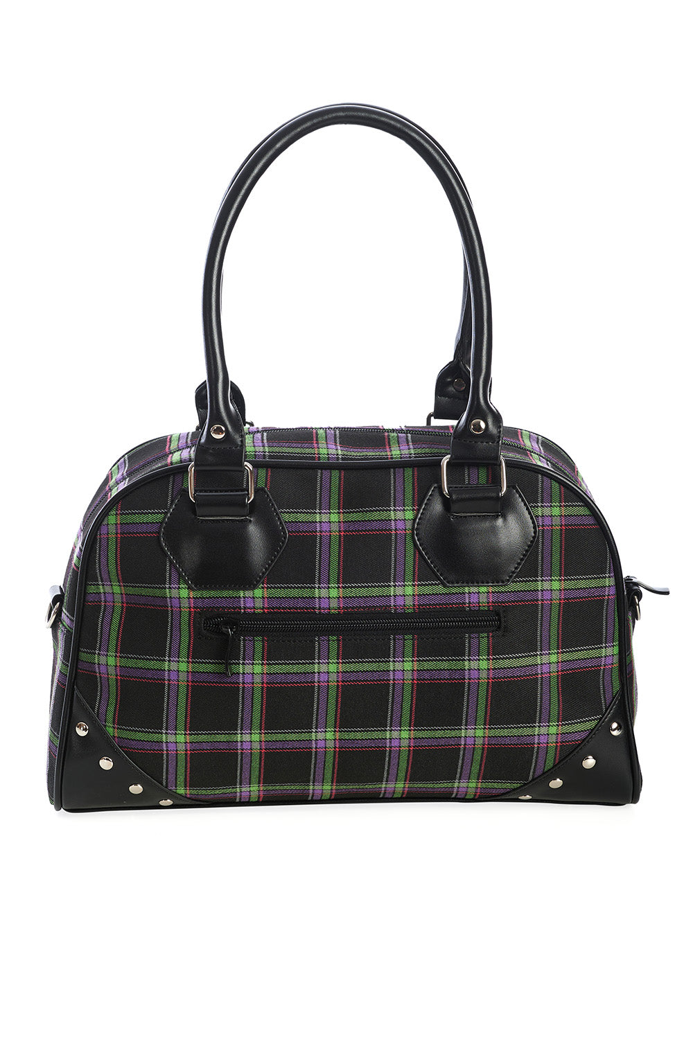 Duncan Shoulder Bag Green Plaid