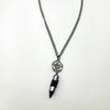 NK-Pentacle w/wrapped blk stone