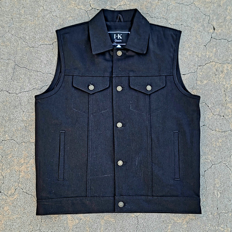 (Battle Vest) Black Denim Vest