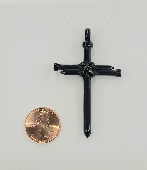 PEND-Nail Cross Black Steel