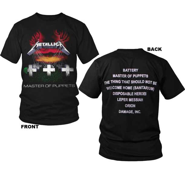 Metallica Master of Puppets Men