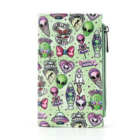Alien Collage Green Wallet