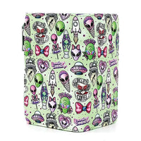 Alien Collage Green Wallet