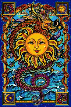 3D Dragon Sun