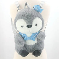 Fuzzy Baby Penguin Backpack