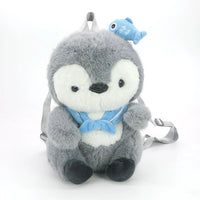 Fuzzy Baby Penguin Backpack