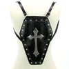 Metallic Cross Coffin Bag Purse
