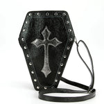 Metallic Cross Coffin Bag Purse