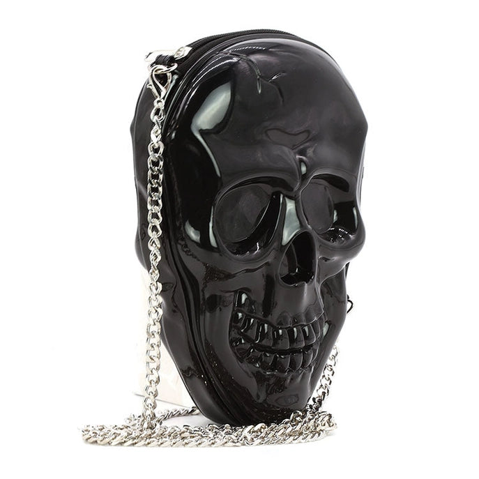 Skull Head Crossbody Black