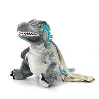 Grey Dino Plushy Backpack