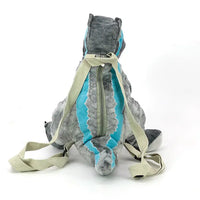 Grey Dino Plushy Backpack
