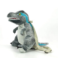 Grey Dino Plushy Backpack